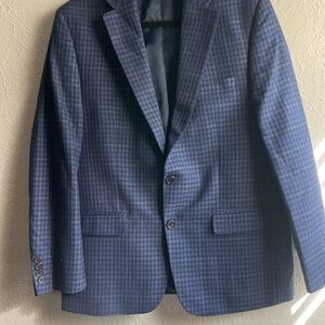 Ralph Lauren Navy Checkered Blazer